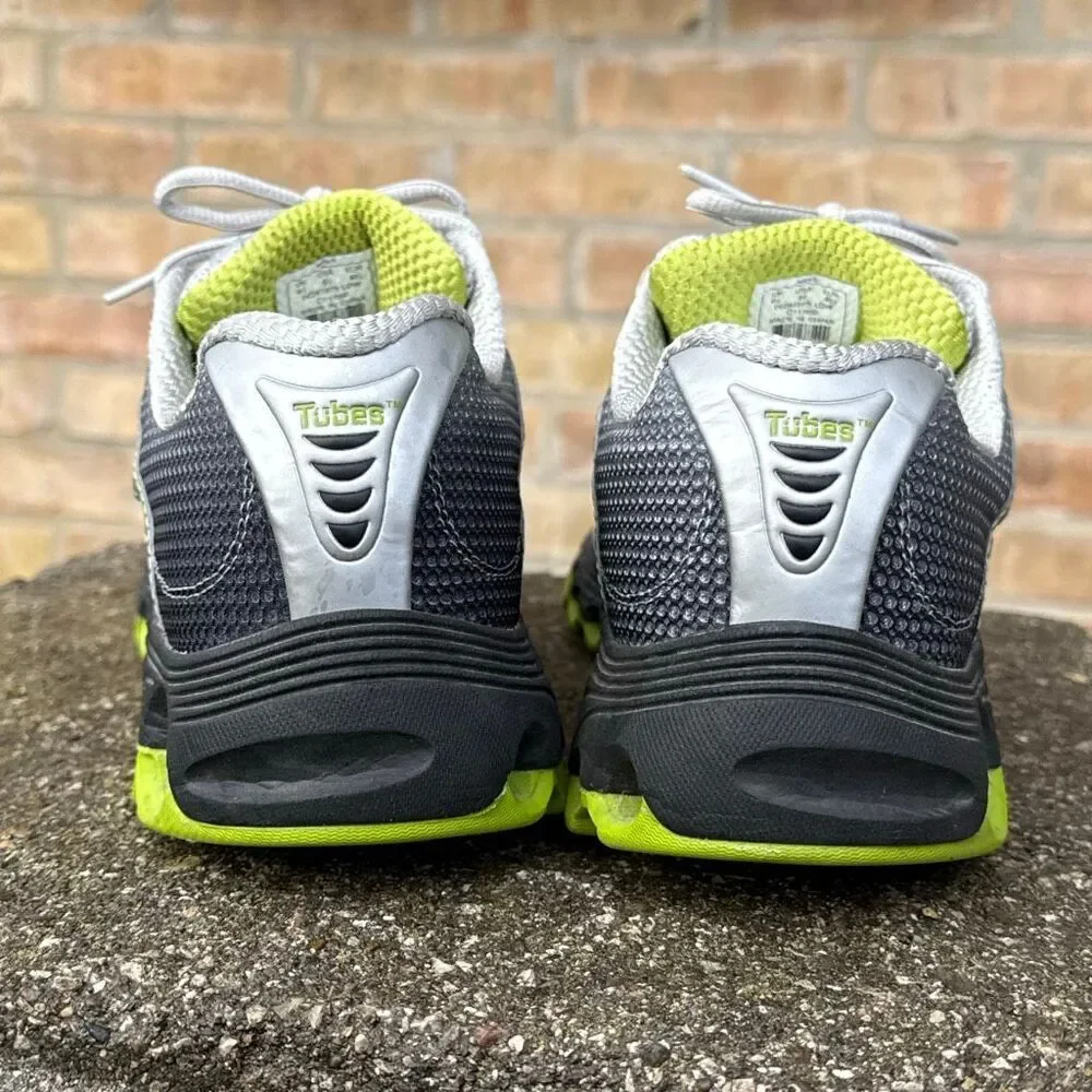 K-Swiss Tubes Run 100 Men’s Running Shoes Grey Lime Green size 9.5